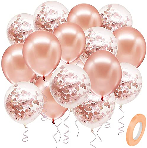 BELSVOR Palloncini da 50 pezzi, PalloncinO di compleanno, 50PCS, Palloncino Compleanno per decorazioni di compleanno/matrimonio/festa/Natale, Palloncini in lattice da 12 pollici