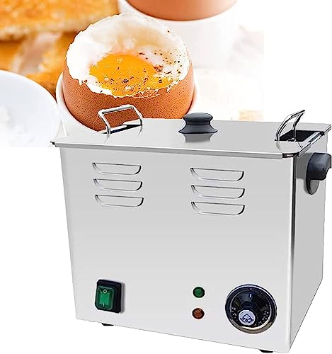 LINTAIZUO 2600W Temperatura Constante Cocedor de Huevos de Aguas Termales - 60 Piezas Cocedor de Huevos de Gran Capacidad Cocedor de Huevos al Vapor, Cocedor de Huevos Inteligente y automático,110V