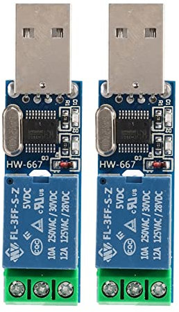 Niniang 2X LCUS - Módulo de relé USB tipo 1 Control de interruptor inteligente USB