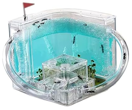 OUYUE Ameisennest Ameisenburg, Ameisenstudio, Lebensraum, Ameisenfarm, Wissenschaftsbausatz, Ameisennest, Farm Für Lernbausatz Ameisenfarm(Blue)