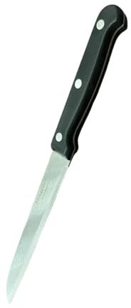 Reldor 5-Inch Kitchen Knife, Sharp Vegetable Knife, Stainless Steel Blade with Ergonomic Bakelite Handle, Ideal for Precise Slicing, Dicing, and Chopping Vegetables, Fruits, Black