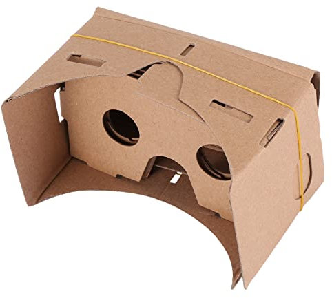 Qusedwey Tablero Duro de 6 Pulgadas DIY 3D VR Gafas de Realidad Virtual para CartóN