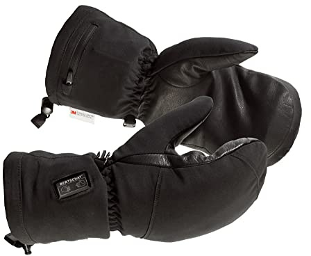 BERTSCHAT Beheizte Fäustlinge PRO Dual Heating – EINZIGARTIG: Wärme bis Fingerspitzen, Handrücken & Innenfläche – Winterhandschuhe mit Akku, Touchscreen & USB – Unisex