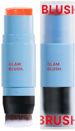 Barra De Rubor Para Mejillas,Barra Multiusos Ligera Para Labios Y Mejillas - Maquillaje Hidratante De Larga Duración Con Diseño Doble Punta Para Oficina Y Viajes