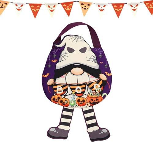Halloween Godispåsar - Snackpåsar för Alla Högtider,Återanvändbar Non-Woven Material Godis och Leksaker Tote för Spökhus, Barn, Familjesamlingar, Skolevenemang, Nattliga Parader