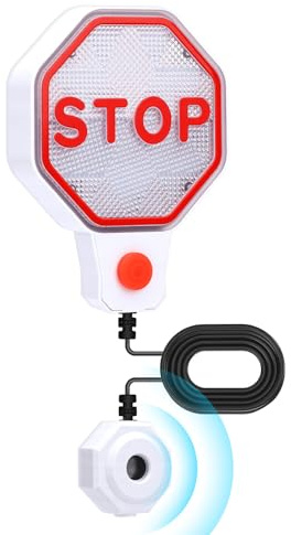 WODHMIEY Parkplatzsensor Ultraschall Parkhilfe Garage Einparkhilfe Präzise Abstandsmessung LED Warnsignal Akustische Anzeige Automatische Abstandseinstellung Wandmontage Auto Innenbereich (Weiß)