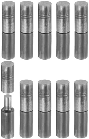QUARKZMAN 10Pcs Bisagras De Barril Soldables 2-3/4 x 5/8 Acero Al Carbono | Pesado, Desmontables, Para Soldar En Puertas, Para Puerta Batiente De Reja Metálica Cuesta De Remolque