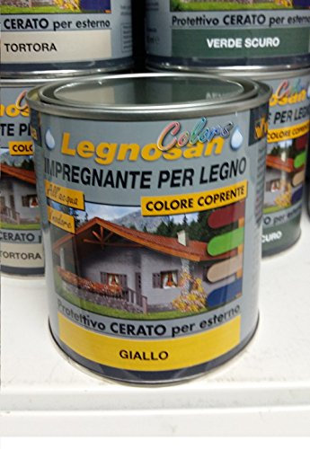Veleca Legnosan Colors Impregnante all'acqua per legno 750ml (Giallo)