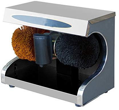 Cireuse De Chaussures À Induction Automatique Polisseur D'induction Automatique Induction Full Chaussure Nettoyage Ménage, Adapté Aux Lieux Publics, Piétons D'acier Inoxydable D'une Pièce,Argent