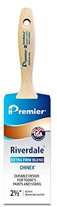 Premier 17272 Riverdale Beavertail Varnish Paint Brush, 2-1/2 Inch