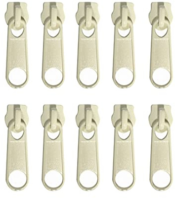 JYC CREATIVE 132 metallknappar för dragkedja i nylon, gratis dragsnöre #3, dragkedja för reparation eller montering av dragkedja, gula dragband 3, 103)