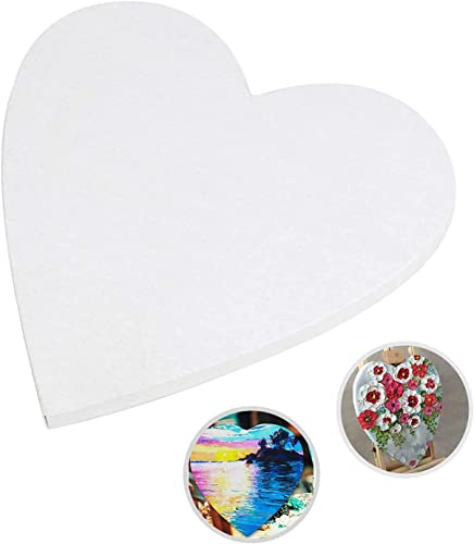 Ltkj Künstler-Leinwand, 1 Packung, 10 cm x 10 cm, Weiß, Baumwolle, für Öl- und Acryl-Malerei, Malzubehör