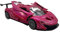 PNJB High-Speed Sports Racing Car - Swing-Up Doors, Lights & Sound, Multi-Directional Movement, 1:18 Scale, Pink, Remote Control, Boys, Kids, 8+