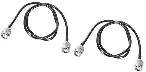 QUARKZMAN RG58 Coassiale Cavi TNC Maschio TNC Maschio Bassa Perdita RF Coassiale Cavo 3FT Nero 2pz