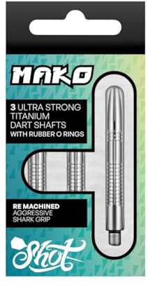 Shot! Dart Mako Titanium Shaft Shafts Dartshaft für Steeldarts & Softdarts
