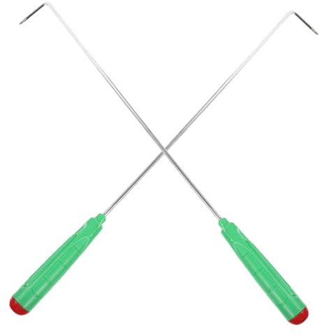 ETHZZLE 2pièces Outil Tisonnier Long Pour Feu De Camp Crochet De Cheminée Résistant Et Multifonction Accessoire Pratique Pour Barbecue Et Plein Air Lot De Bâtons Pour Camping Et Foyers Int