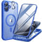 Miracase Magnetic Case for iPhone 16 Case 6.1-Inch, [Built-in 9H Tempered Glass Screen Protector + Camera Control Capture Button] Full Body Bumper Case Compatible with MagSafe (Ultramarine)
