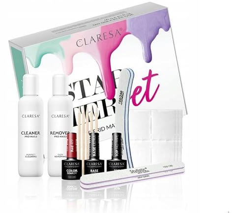 UV Nagellack Starter Set Red 419 Claresa