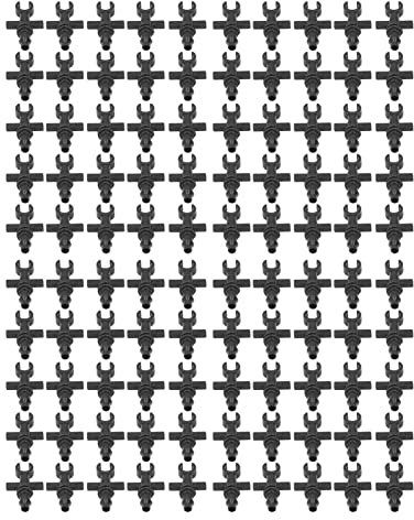 Sluffs 100 Stück 4/7 mm Schlauch-Mikro-Endstopfen mit Widerhaken, automatisches Bewässerungssystem, Bewässerungs-Montagesatz, Garten-Rasen-Wasserschlauchanschlüsse für Tropf- oder