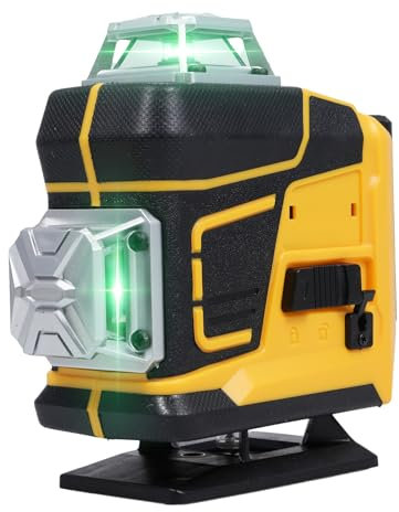 Multifunctional 4D 16 Lines Laser Level 3° Self-Leveling Machine Rechargeable Lithium Battery Leveling Tool with 3-Heights Adjustable Alloy Extension Bar Tripod Stand