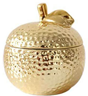 XSMYdpuk Dispensador de azucarero, Recipiente para condimentos, azucarero Dorado con Tapa, azucarero, decoración del hogar, salero con Forma de Fruta, Caja de condimentos, tarros de Especia