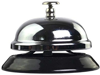 jojofuny 1 Pièce Sonnerie Réponse Au Jeu Cloches Réception Sonnerie D'appel Réception Ronfleur Restaurant Cloche Inoxydable Cloche La Main
