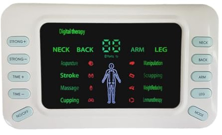 SFSSWSRYDF TENS Elettrostimolatore Muscolare ricaricabile alleviare il dolore e trattare schiena, electrostimolazione dispositivo di terapia con 8 modalità 15 livelli di intensità