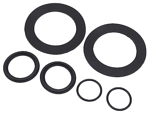 Pssopp Washing Machine and Ring Replacement Kit, Durable Rubber Washer for Pool Piston Valves 10745 10262 10255, Prolongs The Lifespan, Easy Installation, 6 Pack