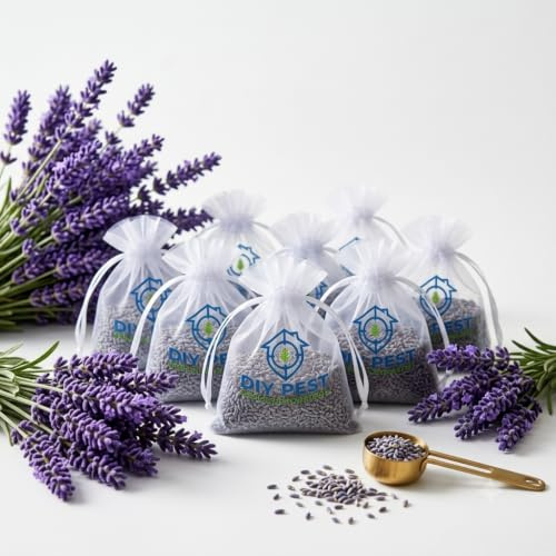 DIY Pest Lavender Clothes Moth Bags – Pack of 10x 7g Sachets, Wardrobe & Drawer Protection for Wool, Cashmere & Fabrics, Long-Lasting Freshness