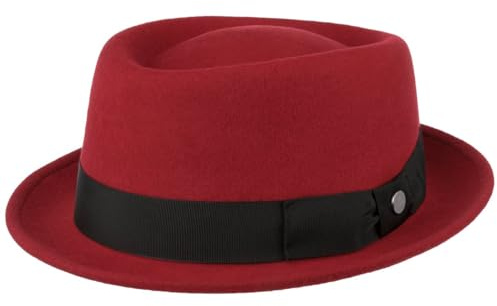 LIERYS Crushable Pork Pie Hut knautschbar wasserabweisend Made in Italy Damen Herren Herbst Winter
