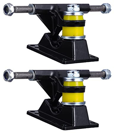 Supvox Skateboard Rollenhalterung 3,25 Zoll Metall Halter Skateboard Brückenbasis Achse Schwarz Robust Leicht Schnelles Drehverhalten