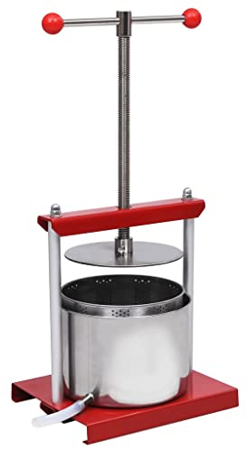 DIGBYS Obst- und Weinpresse Edelstahl 6L