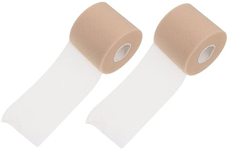 2 Rollen Sport Regenerations Tape aus Schwamm zur Stoßdämpfung | Khakifarbene Ausführung, Wasserabsorbierend und Leicht zu Verstauen, für Sporteinsatz, Einfach Mitzunehmen