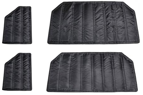 Toworldit Roof Insulation Cotton Cover Pad Headliner Hardtop Heat Insulation Kit Compatible with Jeep Wrangler TJ JK JL (for Wrangler JK 2007-2010), Black