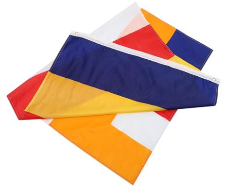 CAXUSD Buddhistische Flagge Polyester 90x150cm Für Segen Bunte Wimpelkette Langlebig Dekorativ Feng Shui