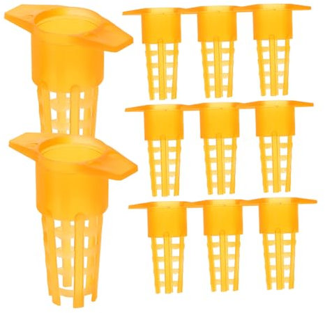 BCOATH 2sets Kunststoff Bienenzucht Werkzeug Bee Käfig Zelle Protector Königin Käfig Zelle 100 Stücke * 2