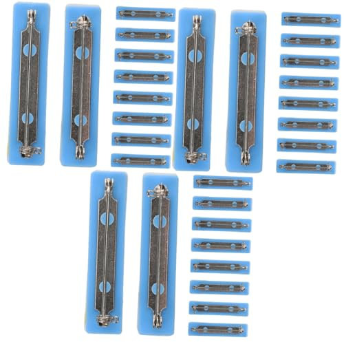 TEHAUX 3 Sätze Selbstklebende Sicherheitsnadeln Anstecknadelrücken Aus Schaumstoff Und Metall Für Arbeiternummern Selbstklebende Rückseite 10 Stück * 3