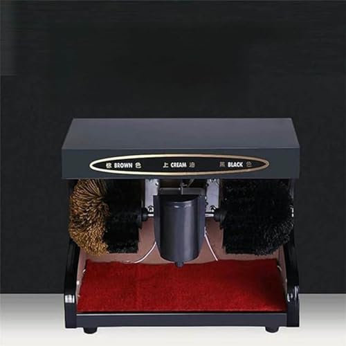 Macchina per lucidare le scarpe, spazzola elettrica per scarpe sensore automatico Scarpe elettriche polacco e lucido macchina lucidatura elettrica scarpe spazzola Kit lustrascarpe,TitaniumGold