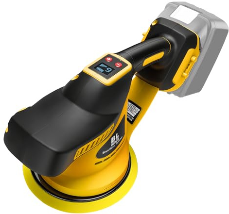 WingFly Lucidatrice a Batteria Compatibile con Dewalt 18 V, 20 V, Set Lucidatrice Auto 6 Velocità variabile, per Lucidatura auto, Levigatura (Senza batteria)