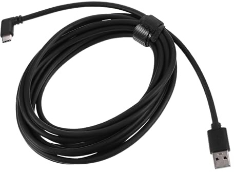 DIYEAH Câble USB C 3.0 À Angle Droit 90° Câble USB C Charge Rapide Et Transfert De Données Ligne De Données pour VR Téléphone Et Ordinateur 400 Cm