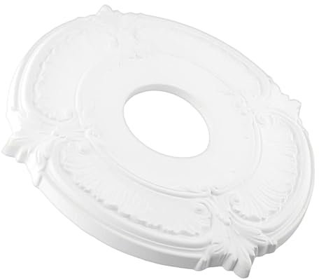 DAWCBVJQ Rosetas de techo para luminarias - Ventilador de techo medallón de techo, elegante diseño europeo, decoración para lámparas de araña, cocina, hotel, hogar