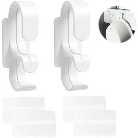 2 PCS CPAP Hose Holder, Stand System CPAP Mask Hook Hose Organiser, Verhindert Verheddern, Stabiler Schlauchhaken Für Schlafapnoe Gerät Zubehör, Einfache Selbstklebemontage