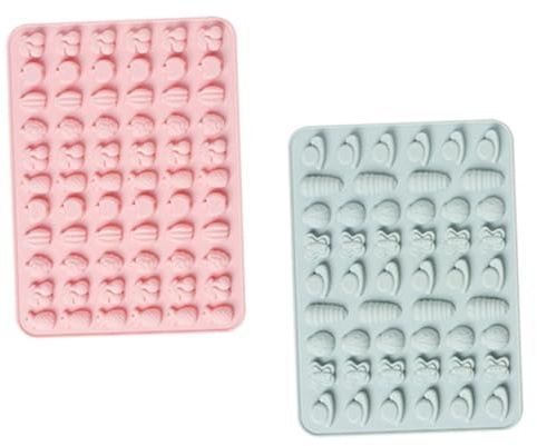 UKCOCO 2pezzi Stampo in Silicone Per Fondente Stampi Per Caramelle Delicate Due Per Uso Domestico o Professionale Stampi in Silicone Per Decorazioni Per Cioccolato e Dolci