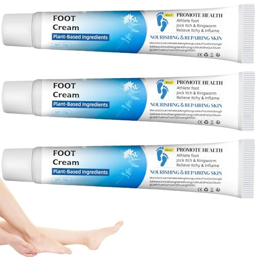 Gel para Hongos en Los Pies,3pcs Cremas para Pies,Crema Contra la Picazón,Crème de Soin pour Les Pieds,Cremas Aliviar el Picor Pies,Crema de Olores Desagradables,Cream Antimicotica,15g