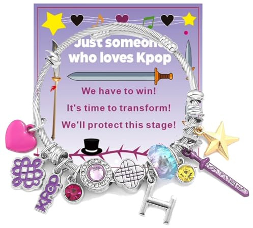 PYEUIFT Pulsera Kpop Nueva 2026 para Fans Kpop Merch Pulsera Kpop Set Regalo con Tarjeta, Accesorio Kpop, Joya Kpop para Cumpleaños, Fiesta, Evento Fan y Colección