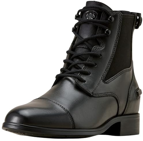 ARIAT® Kendall Back Zip Lace Paddock Boot | Stivaletti da equitazione da donna | Pelle | Colore: nero, Nero , 38.5 EU