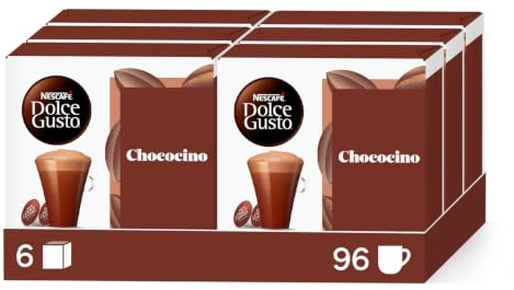 Nescafé Dolce Gusto Chococino - Chocolat - 96 Capsules (Pack de 6 boîtes x 16) ( Packaging may vary )