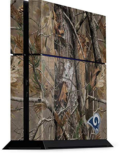 Skinit Decal Gaming Skin Compatible with PS4 Console - Officially Licensed NFL Los Angeles Rams Realtree AP Camo Design