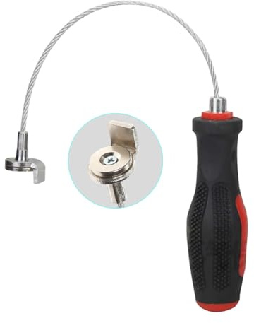 DPTOOL Starker magnetischer Ölablassstopfen-Entferner-Werkzeugschlüssel, Anti-Verbrühungs-Magnet-Ölablassstopfen-Entfernungswerkzeug, 33 cm
