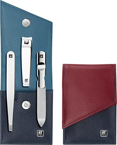 Zwilling CLASSIC INOX hochwertige Etui aus 3-farbigem Leder, 3 tlg.